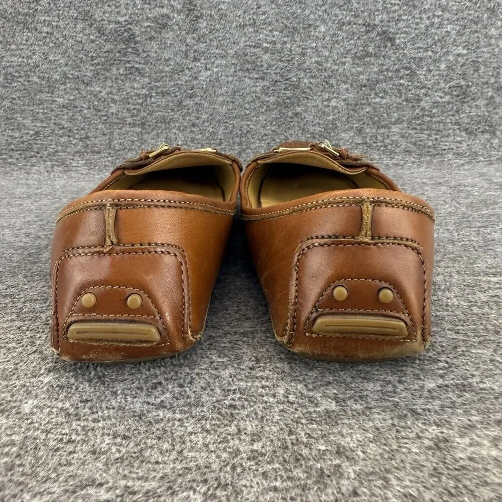 ✅Ralph Lauren Collection Stirrup Buckle Accent Driving Loafers Women’s Size 8.5B - Picture 7 of 11